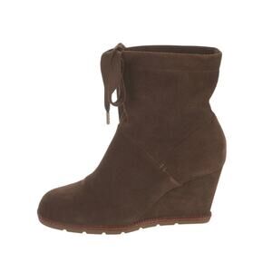 Kate Spade New York Saunders Bootie Women's 8.5 Brown Leather Ankle Gently Used